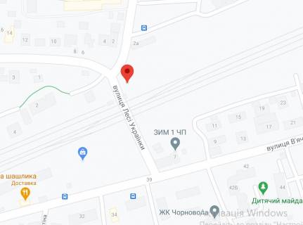 Билборд A в Вишневое, 3х6  вул. Лесі Українки, 2 (жд переїзд) схема