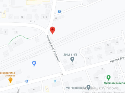 Билборд A в Вишневое, 3х6  вул. Лесі Українки, 2 (жд переїзд) схема
