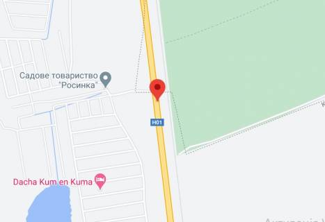 Нестандарт A у , траса Новообухівська (траса Новообухівська), 2х16  Н 01 Ново Обухівська тр. 31+430 км від КПП.Шостий від Києва, зупинка Росинка, в Київ схема