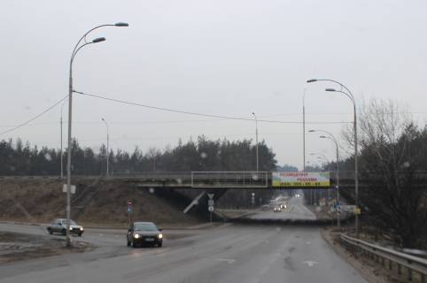 Нестандарт A у Києві Р 69 Траса Вишгород - Київ - вул. Дніпровська, велика транспортна розв'язка в напрямку Мінського пр., Напрямок в Київ Фото 1