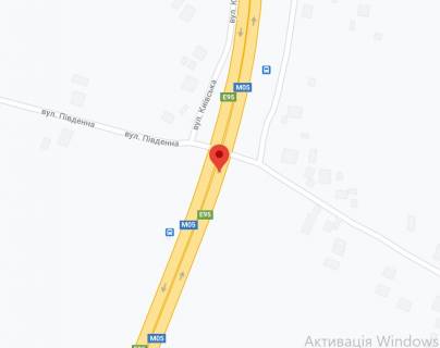 Нестандарт A на трассах Киевской области, 2х16  М-05 Одеська тр.Тринадцятий  від Києва  с. Ксаверівка (перший),  в напрямку Києва схема