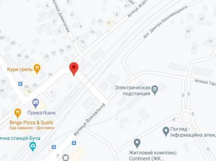 Билборд A в Буче, 3х6  м. Буча- ЖД Переїзд  вул. Вокзальна_3 схема
