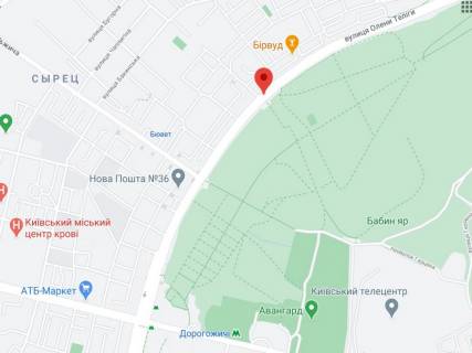 Нестандарт B в Киеве, 2х8  вул. О.Теліги в напрямку м.Почайна схема