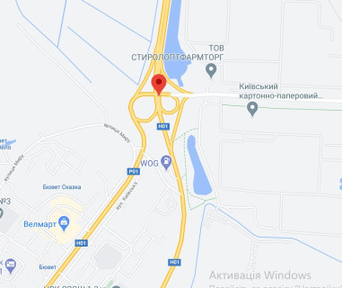 Нестандарт A у Обухові, 2х16  Н 01 Ново Обухівська тр. 43+375 (Гарант) км від КПП. Девятий від Києва, поворот на м. Обухів, транспортна розвязка, в Київ схема