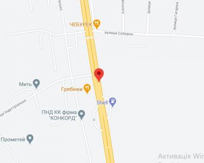 Нестандарт A на трассах Киевской области, 2х16  М-05 Одеська тр. 67+950 км від КПП  Чотирнадцятий від Києва - с. Гребінки, зупинка, ринок Гребінківський, Прометей, АЗС Shell, в напрямку Києва схема