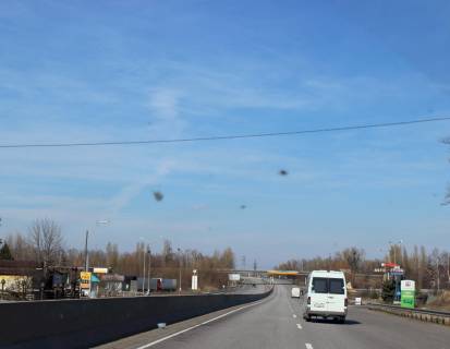 Нестандарт A на трасах Київської області, 2х16  М-05 Одеська тр.44+450 км (Гарант) км від КПП. Десятий від Києва - Транспортна розвязка, поворот на с. Васильків, м. Фастів, Гот.-рест. комплекс Мисливець, АЗС ANP, в напрямку Києва Фото 1