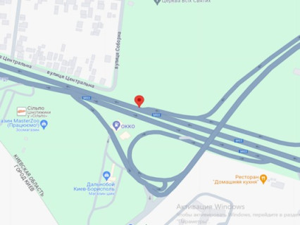 Билборд B в Пролесках, 3х6  Бориспільське шосе,виїзд  з Кільцевої, з Броварів, поруч Лексус,  в напрямку, в напрямку Бориспіль схема