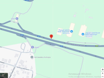 Билборд A в Пролесках, 3х6  Бориспільське шосе, виїзд с Кільцевої, з Броварів,  поруч Лексус, в напрямку Києва схема
