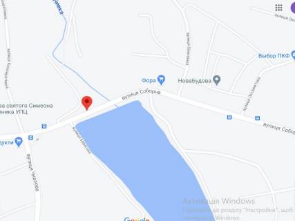 Billboard A in Petropavlivska Borshchagivka, 3x6  s. Petropavlivs'ka Borsagivka, st. Soborna 16, bila Ozera, ruh z Kieva scheme
