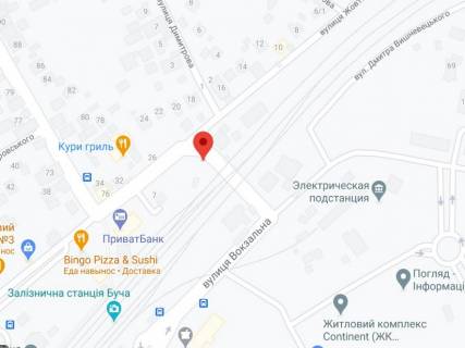 Билборд B в Буче, 3х6  м. Буча- ЖД Переїзд  вул. Вокзальна_4 схема