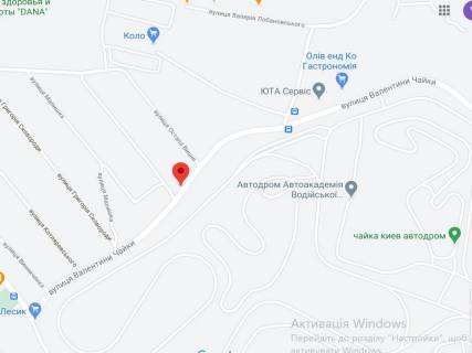 Билборд B в Чайки, 3x6  с. Чайки, вул. Валентини Чайки, між вул. Теліги на Вишні схема