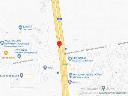 Non-Standard B in Kyiv, 2х8  av. Akademika Palladina, zaizd do TRC Lavina Mall,Asan, AZS WOG, v napramku Pusa-Vodici (liva storona) scheme