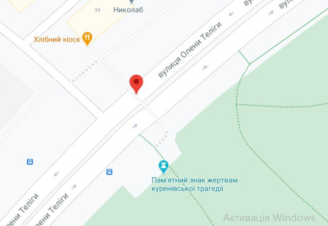 Нестандарт A в Киеве, 2х8  вул. О.Теліги в напрямку Севастопольської площі схема