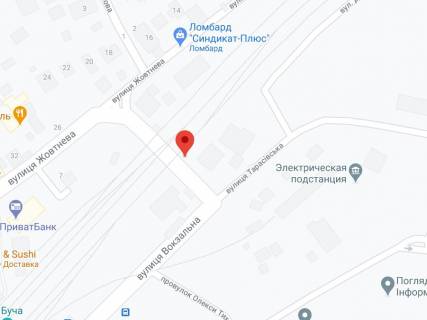 Билборд B в Буче, 3х6  м. Буча- ЖД Переїзд  вул. Вокзальна_2 схема