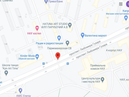 Нестандарт A в Киеве, 2х8  просп. Любомира Гузара (Космонавта Комарова) (просп. Леся Курбаса (50-річчя Жовтня)),  мост НАУ ,на перитині з вул. Василенка, в сторону Кільцевої дороги схема