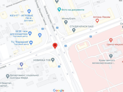 Нестандарт A в Киеве, 2х8  просп. Любомира Гузара (Космонавта Комарова) (просп. Леся Курбаса (50-річчя Жовтня)), на перитині з Вацлава Гавела бульвар (Івана Лепсе бульвар). в сторону Індустріального мосту схема