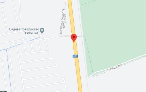 Нестандарт A у , траса Новообухівська (траса Новообухівська), 2х16  Н 01 Ново Обухівська тр.31+430 км від КПП.Шостий від Києва, зупинка Росинка, з Києва схема