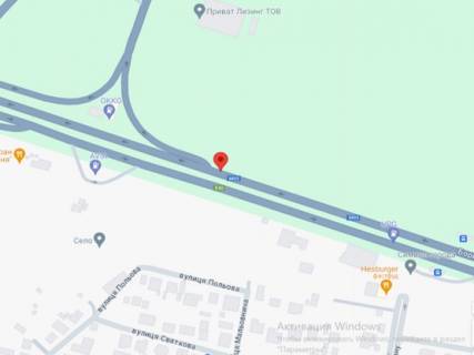 Билборд B в Счастливом, 3х6  Бориспільське шосе, напроти маг-ну Фора в напрямку  Бориспіль схема