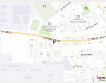 Видеоборд B в Софиевской Борщаговке, 3х6  с. Софіївська Борщагівка траса Київ - Бишів (Кофейня), вул Соборна, 53, в напрямку Бишів - 568701 схема