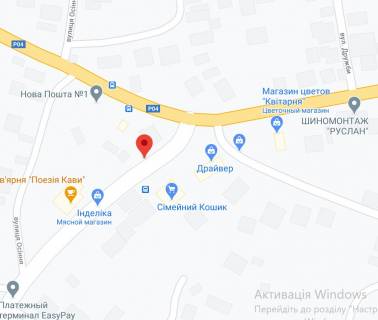 Билборд B в Белогородке, 3х6  с. Білогородка вул.Володимирська,74 ( кафе Корчма ) схема