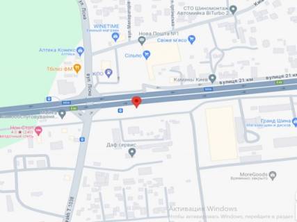 Билборд A в Стоянке, 3х6  Київ - Житомир, Стоянка, в напрямку Києва схема