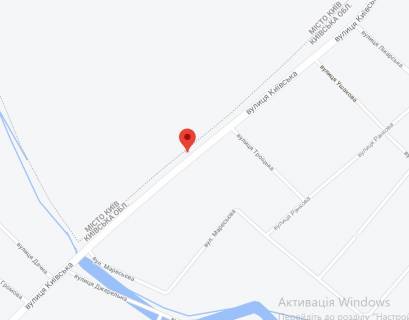 Билборд B в Шевченкове, 3х6  Білогородка, Київська область вул. Київська, 18-38 схема
