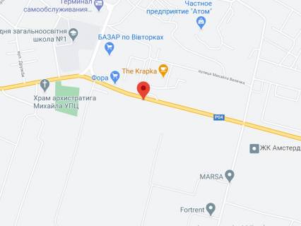 Билборд B в Белогородке, 3х6  с. Білогородка вул. Володимирівська (навпроти АЗС Андромед-2) схема