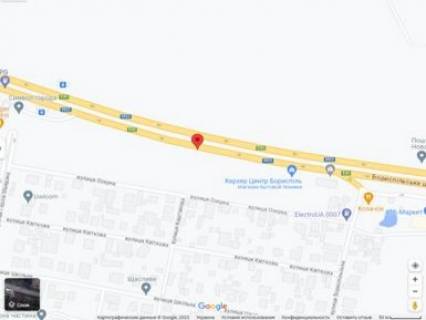 Билборд B в Счастливом, 3х6  Бориспільське шосе, 25+090  після Керхер Центр, Дніпро-М напрямок в Київ схема