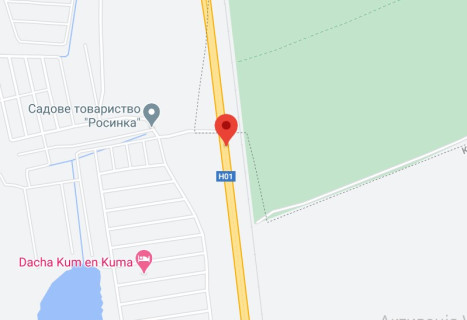 Нестандарт A на трассах Киевской области, 2х16  Н 01 Ново Обухівська тр. 31+430 км від КПП.Шостий від Києва, зупинка Росинка, в Київ схема