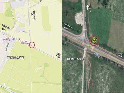 Билборд B в Гостомеле, 3х6  Гостомель, вул. Садова (біля ДП Кюне і Нагель) схема