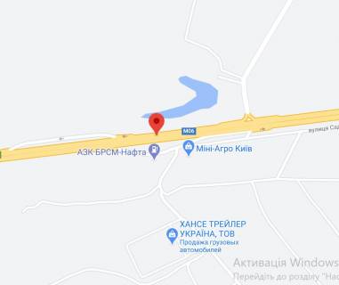 Non-Standard A in Buzova, 2х16  M-06 Zitomirs'ka trasa 35+958 km vid KPP. Trinadcatij vid Kieva, s. Buzova, povorot na s. Mikolaivku - zupinka, napramok - z Kieva scheme