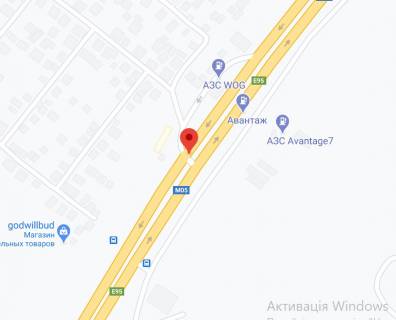 Нестандарт A в Боярке, 2х16  М-05 Одеська тр. - 6км від КПП.Четвертий  від Києва - с. Віта-Поштова, с.Круглик, зупинка, заправка WOG Магазин Днипро М з Києва схема