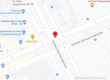 Нестандарт A в Киеве, 2х8  вул. БратиславськаШолом Алейхема в напрямку ринку Юності схема