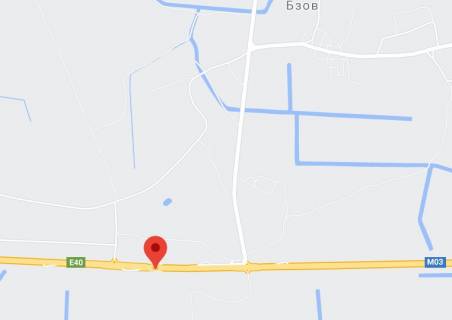 Нестандарт A у , Морозівка (Морозівка), 2х16  М-03 траса Київ-Харків 58+300 км від КПП. Третій від Борисполя, поворот на с. Морозівка, с. Бзів, зупинка, АЗС GLUSCO, напрямок - 3 Київа схема