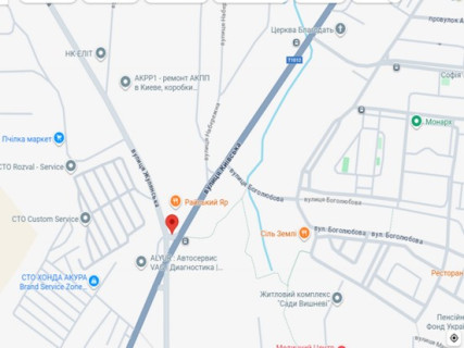 Видеоборд A в Софиевской Борщаговке, 3х6  с. СофіЇвська Борщагівка, вул. Жулянська (вугол ресторана Райський Яр) - 585259 схема
