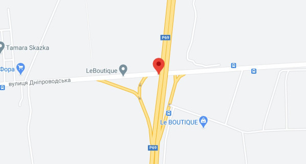 Нестандарт A в Киеве, 2х16  Р 69 Траса Київ - Вишгород  - вул. Дніпровська, велика транспортна розвязка в напрямку м. Вишгород схема