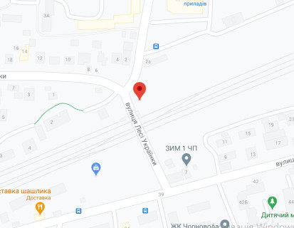 Билборд B в Вишневое, 3х6  м. Вишневе, вул.Леси Украинки 2 (жд переїзд) схема