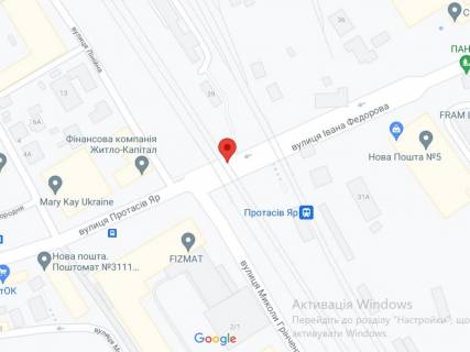 Нестандарт A в Киеве, 2х8  Івана Федорова вул, на залізничному мосту, перед поворотом на Грінченка схема