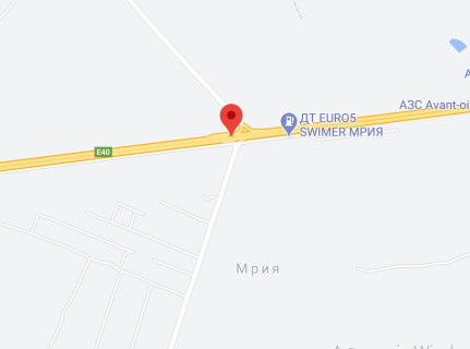 Нестандарт A в Мрії, 2х16  М-06 Житомирська траса 28+880 км від КПП. Восьмий від Києва, с. Мрія, поворот на c. Лісне - зупинка, напрямок - з Києва схема