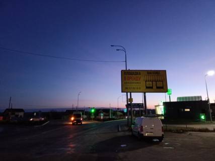Билборд A в Гостомеле, 3х6  м. Гостомель вул. Чкалова, 11-А,  (виїзд з м. Ірпінь біля заправки ОККО) в напрямку Києва фото 1