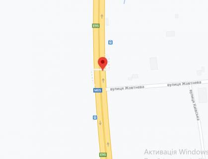 Нестандарт A у , траса Київ - Одеса (траса Київ - Одеса), 2х16  М-05 Одеська тр. 49+200 км (Гарант) км від КПП.Одинадцятий від Києва - АгроМаркет, опт. База Спаржа, в напрямку Києва схема