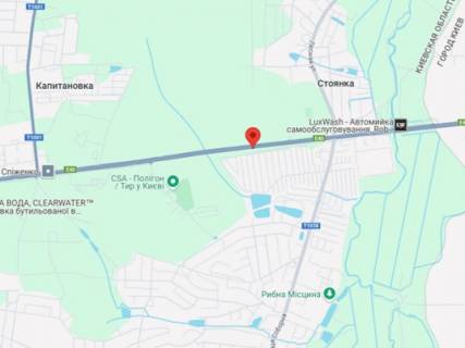 Билборд A в Стоянке, 3х6  Київ - Житомир,після зупинки  в напрямку Києва схема