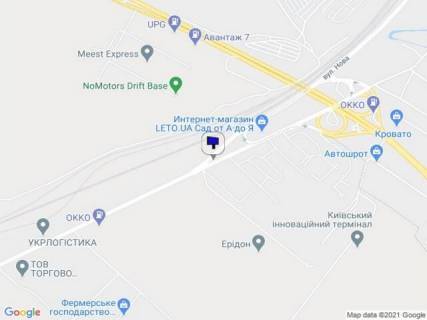 Билборд A в Вишневое, 3х6  м. Вишневе вул Чорновола, поруч з будівлею 51 в напрямку Києва схема