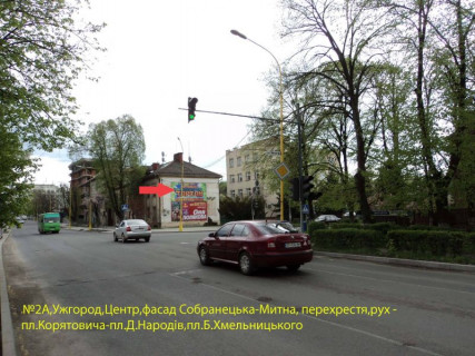 Билборд A в Ужгороде вул.Собранецька,47-Митна-перехрестя,в напрямку до центру фото 1
