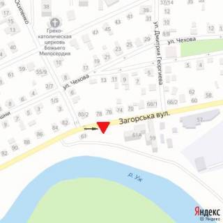 Билборд A в Берегово вул.Загорська,61А, автобусна зупинка, рух-Собранецька,Загорська схема