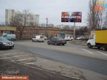 Билборд A в Одессе, 3х6  Горбатий міст-Ганни Михайленко вул. (Спартаківська) (На колі) фото 1