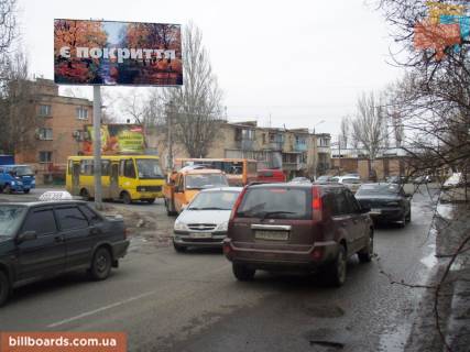 Билборд B в Одессе, 3х6  Горбатий міст-Ганни Михайленко вул. (Спартаківська) (На колі) фото 1