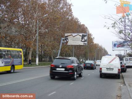 Білборд, Бігборд (Борд)  B у Одесі, 3х6  Вадатурського Олексія вул. (Маршала Малиновського)- пер.Хвойний (ГУСАК) Фото 1