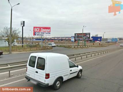 Білборд, Бігборд (Борд)  B у Одесі, 3х6  Овідіопольське шосе-Промринок "7 км" Фото 1
