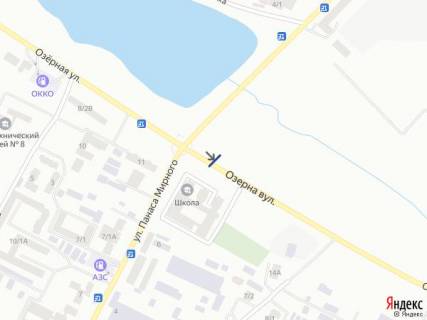 Билборд B в Хмельницком, 6х3  вул. Озерна (навпроти коледжу) схема